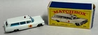 VGC Vtg Matchbox #54 Cadillac Ambulance Emergency Toy Model Car W/Box (P)