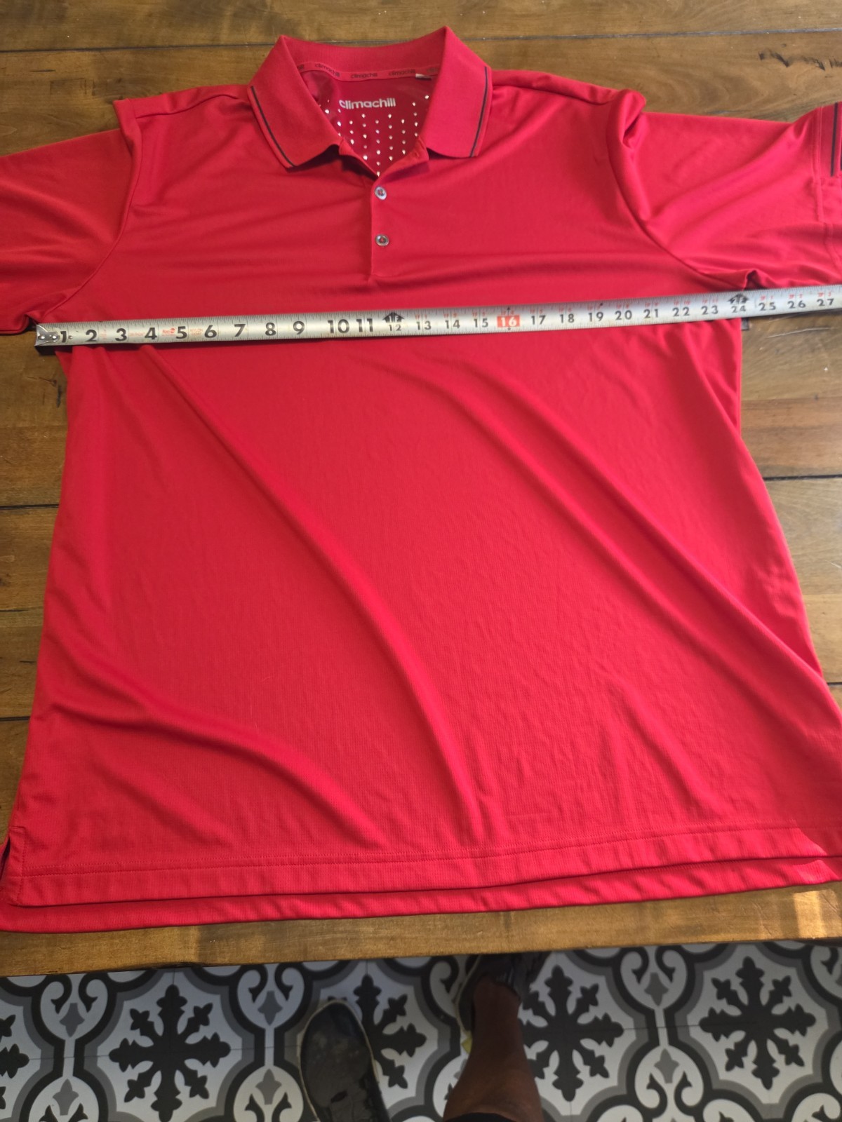 Adidas Climachill Polo Shirt Mens XXL Red Golf B83365 Performance Short Sleeve image 3
