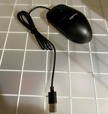 Amazon Basics Maus Computer PC Zubehör Standard USB Ergonomisch NEU Senioren