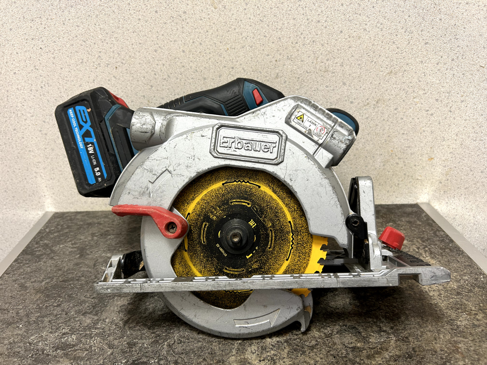 Erbauer ECS18-Li 18V Brushless Cordless Circular Saw W/ 5.0Ah Battery