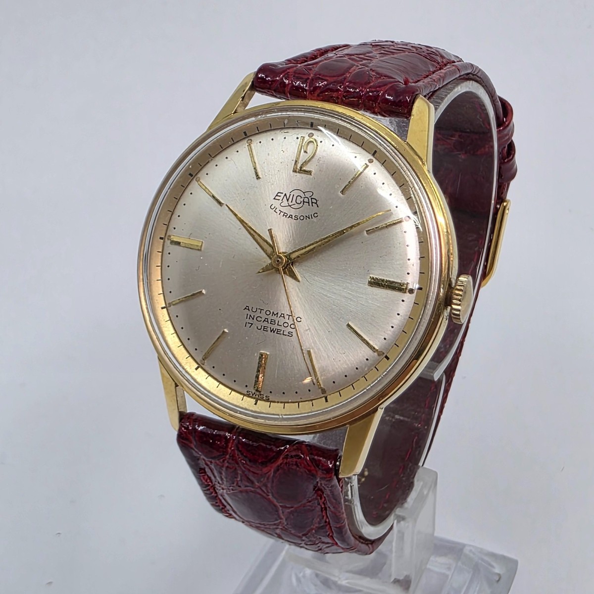 Enicar Ultrasonic Automatic 17 Jewels Vintage Wrist Watch 35mm | eBay