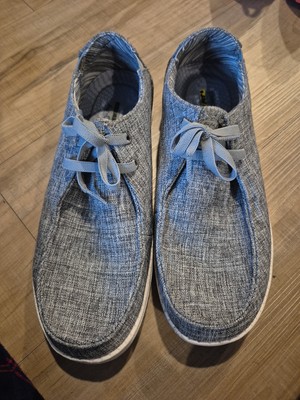 Mens Skechers relaxed fit slip ons Gray size