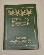 Peter Pan in Kensington Gardens J.M. Barrie Arthur Rackham 1984 leather & gilt
