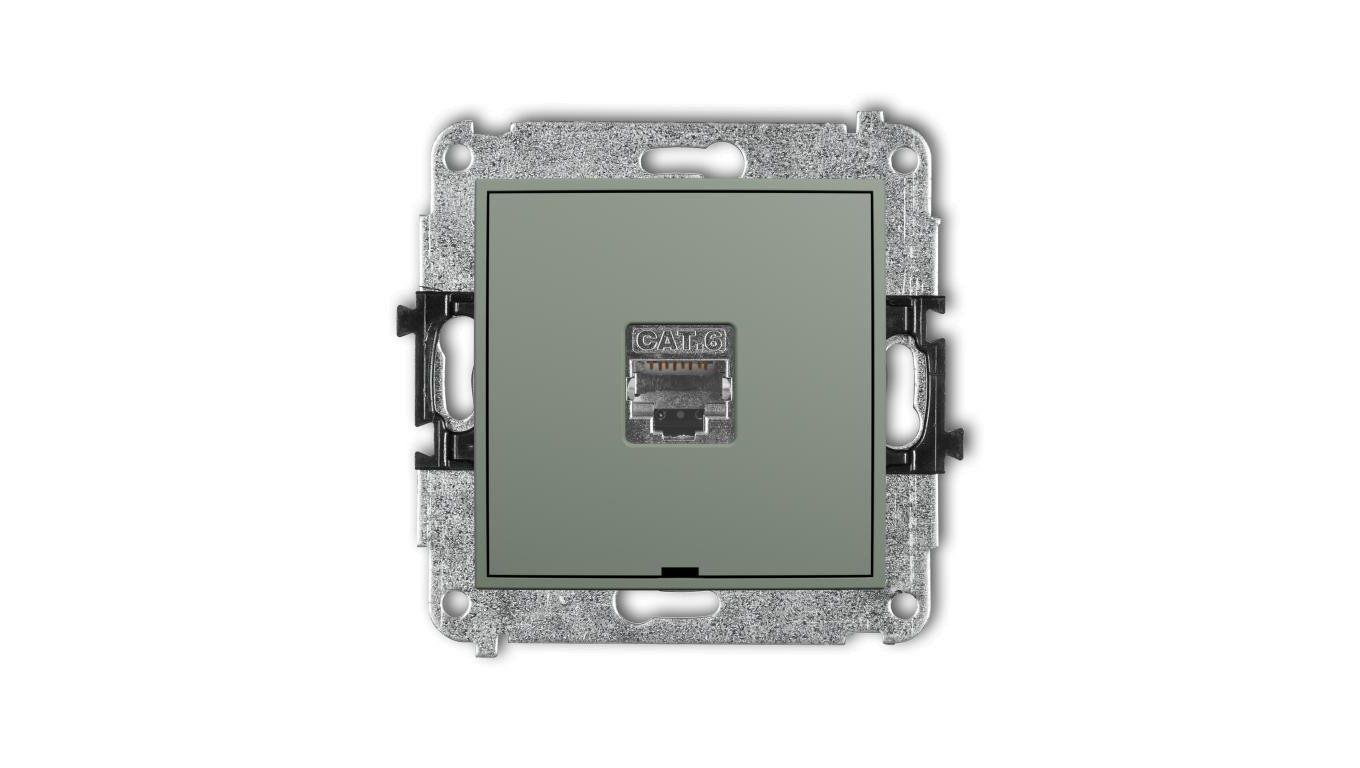 MINI Computer Socket Mechanism Single 1xRJ45, Cat. 5e, Shielded, 8 Pin, B /T2UK
