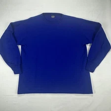 Duofold Women's Large Blue Thermal Long Sleeve Base Layer Shirt Crewneck