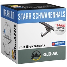 Für BMW 2er F23 Cabrio 15-21 GDW Anhängerkupplung starr mit E-Satz 13pol spez.