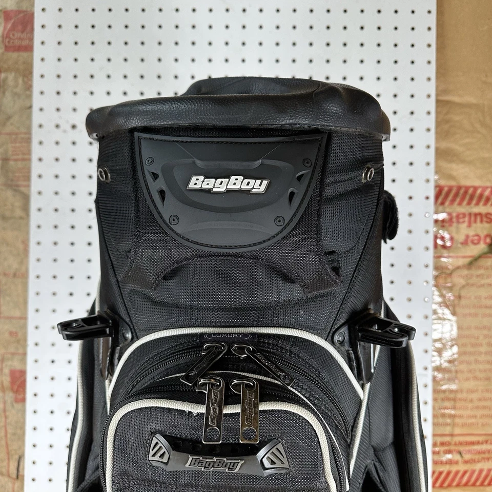 Bolsa de carro de golf Bagboy Revolver Pro sistema giratorio divisores de 14 vías negro Foto 2 de 4