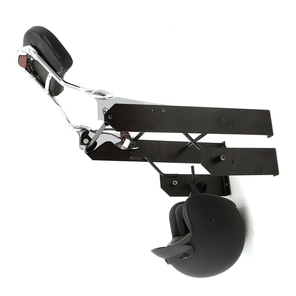 Pack Wall Mount Storage Rack Fit For Harley Touring Road King Street Glide - Image 3 of 4