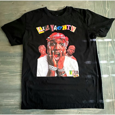 #ad Lil Yachty Graphic Unisex T Shirt Black Sticker Mule Custom Rap Hip Hop Size L $16.00
