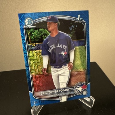 2025 Bowman Chrome Cristopher Polanco BLUE MOJO /150 1st Bowman SP - Blue Jays 