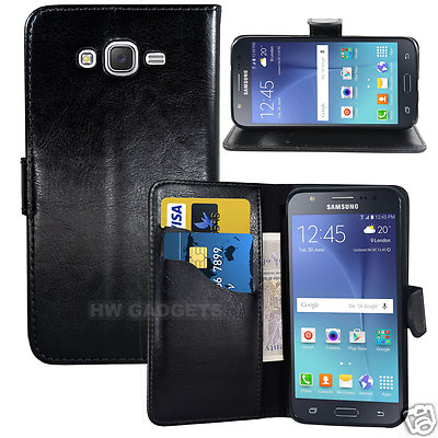 Leather Wallet Flip Case Cover for Samsung Galaxy J7 (2016) FULL BODY  PROTECTION