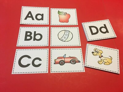 ABC MATCH  - Cards for Learning Center - 52 Flash Cards