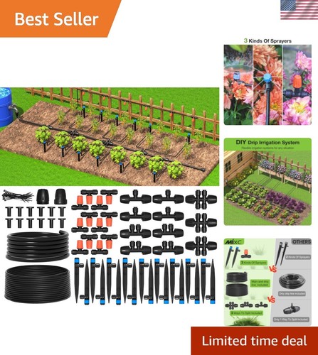 Effortless Greenhouse Drip Irrigation Kit: Automatic 160 sq ft Watering System