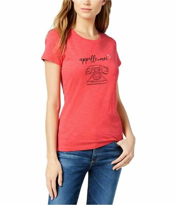 Maison Jules Womens Graphic French Tee T-Shirt Top Appelle Moi Call Me Phone XL