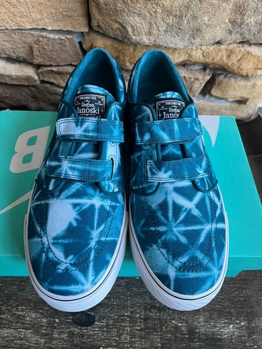 NIKE SB ZOOM STEFAN JANOSKI SKATE SHOES TEAL CAMO MULTI 705405 301 MENS 9.5 NEW - Picture 5 of 8