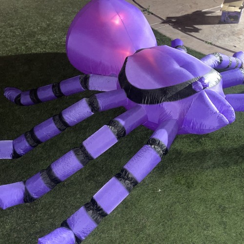 Gemmy 8 Foot Halloween Inflatable Air Blown Blowup Decoration Spider  - Picture 6 of 13