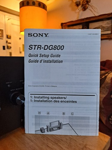 Sony STR-DG800 Multi Channel AV Receiver - Picture 13 of 13