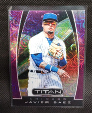 JAVIER BAEZ 2019 PANINI TITAN #17 PURPLE MOJO PRIZM #/75