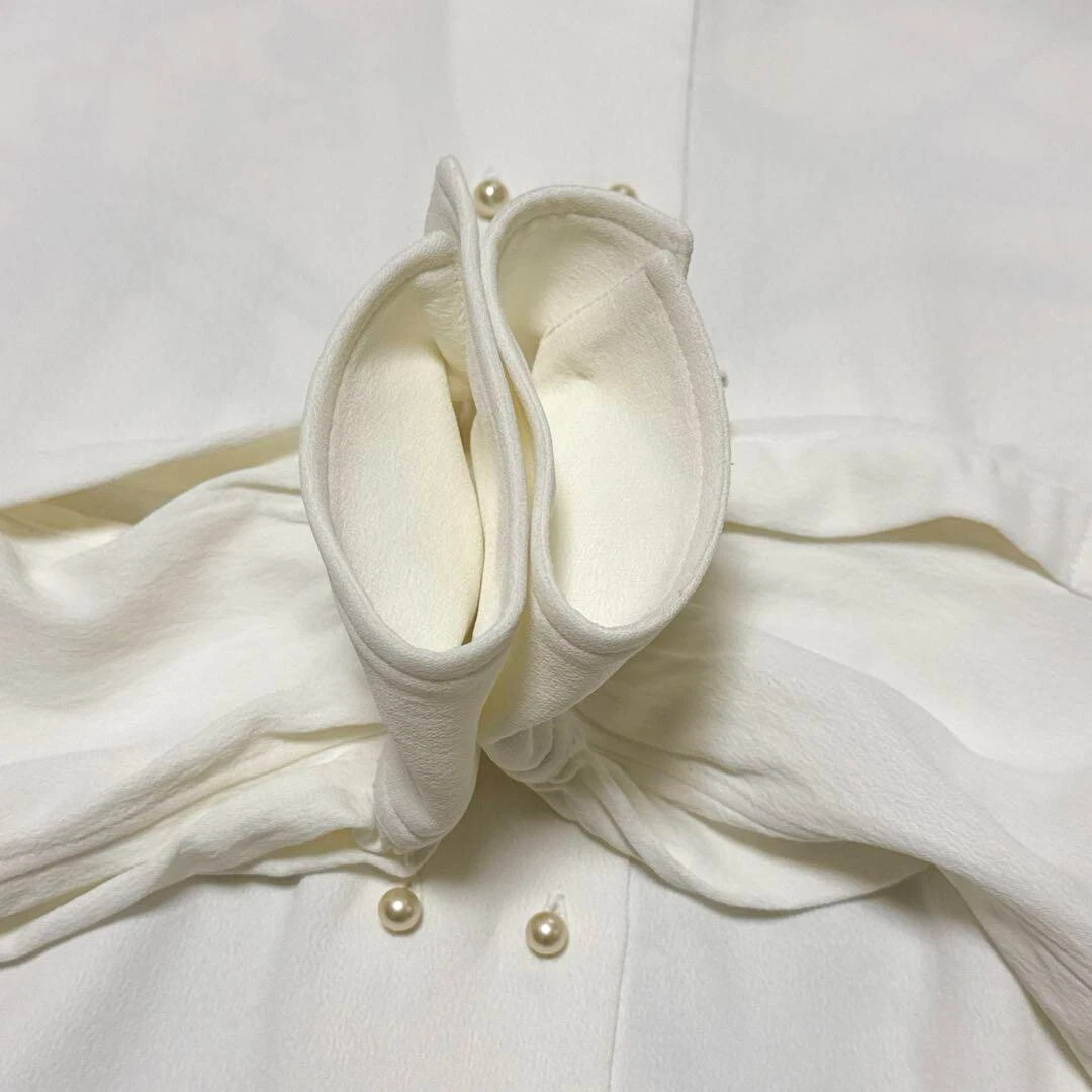 CELINE Blusa Abito Camicia 40 Avorio Donna