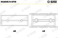 Glyco H1295/4 STD Kurbelwellenlager For Chevrolet Opel Suzuki Vauxhall