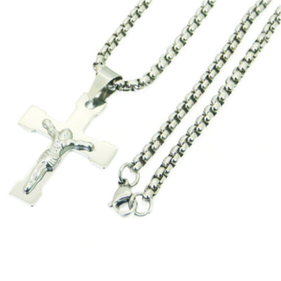 Collana Catena Pendente Gesù Jesus Acciaio Inox - Abbigliamento e Accessori In vendita a Napoli