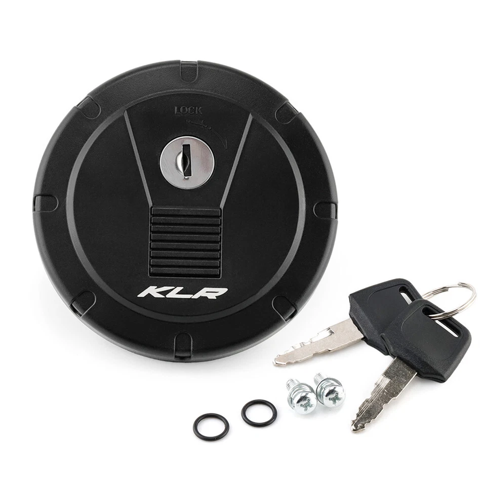 Fuel Gas Tank Cap Cover w/ Lock&Key For Kawasaki KL 250 Super Sherpa KLR 250 650 — 第 3/4 张图片