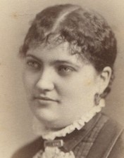 ROUND FACED WOMAN WITH PRETTY EYES. CDV. BOSTON, MASS.