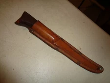 Vintage Western USA Stainless Fish Fillet Knife S-W766, 4-3/4" Blade, Sheath