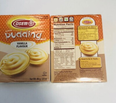 Owen instant pudding vanilla flavor kosher parve 2 box 2.80z per one