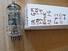 ECC83 12AX7 Mullard 17mm Plate F92 B9D Halo Getter J Used Valve Tube O15