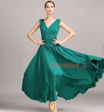 NEW Ballroom Competition Dance Dress Modern Waltz Tango Standard Dress #8006