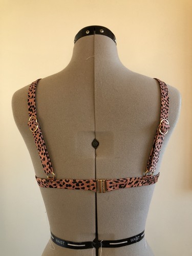 Seafolly Australia Swimwear Bathing Suit Bikini Top Animal Print US 10 NEW! $89 - Picture 4 of 9