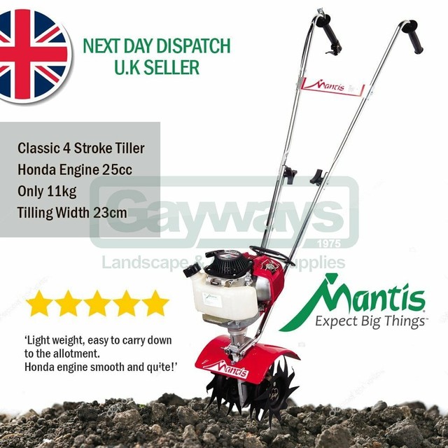 Mantis 4Stroke 25cc Classic Petrol Tiller 72631214 for sale online