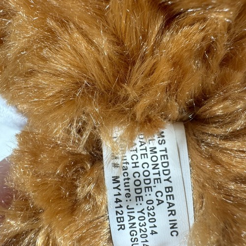 Ms Teddy Bear Plush Brown White Shirt Ovarian Cancer Alliance Cincinnati 9" - Picture 9 of 10