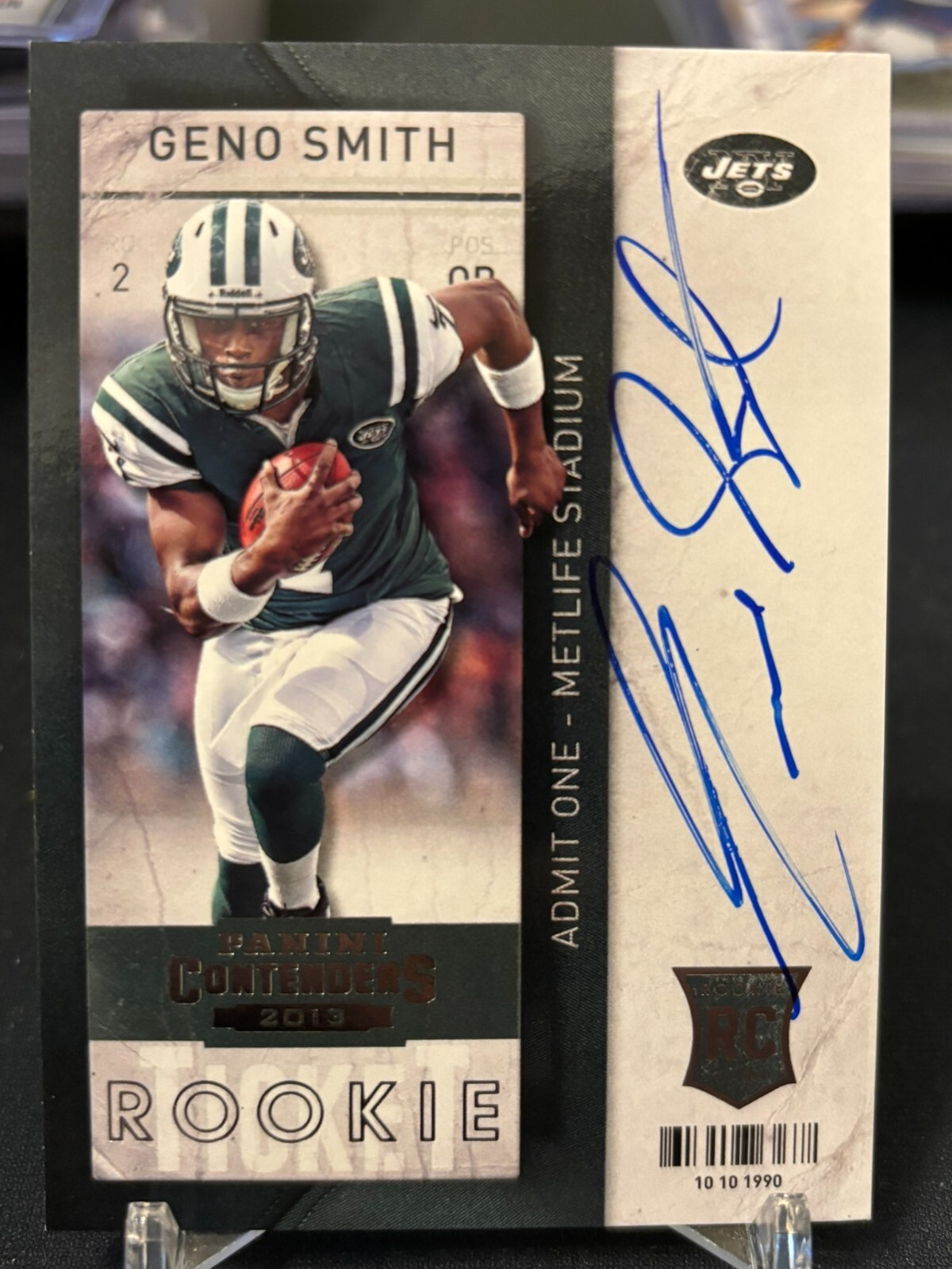 2013 Panini Contenders Geno Smith Rookie Ticket Autograph Auto RC #211 Raiders