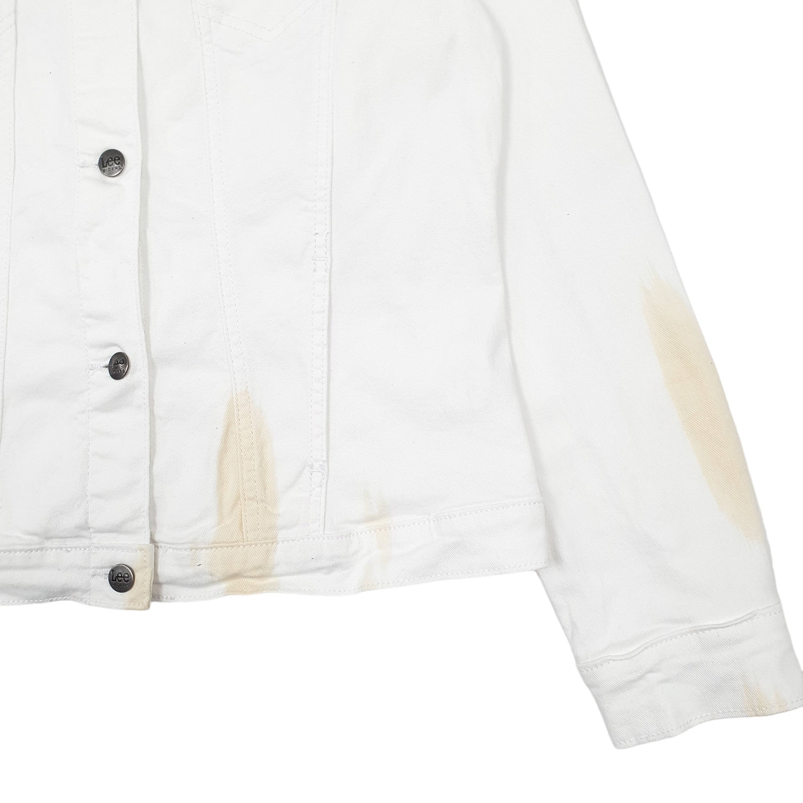 LEE Denim Jacket Coat Riders Trucker Womens L image 4