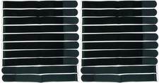 20 Hook and Loop Cable Ties with Eyelet 500 x 50mm Black Cable Ties Hook and Loop Cable Hook and Loop
