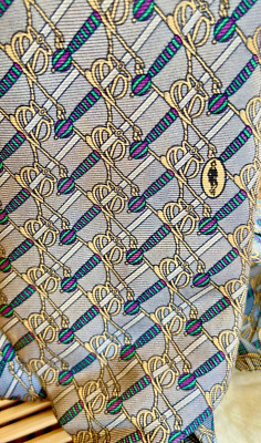 Vintage Arny s Paris Tie | Rapier Sword Motif | French Designer Silk Necktie
