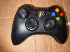 Microsoft Xbox 360 Black Wireless Controller . Works great