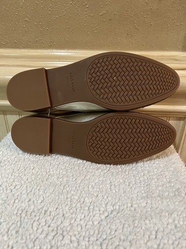 NWTCole Haan Women's The Go-to Arden Soft Gold Metallic Leather Shoe Oxford Sz 8 - Picture 7 of 8