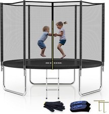 Trampoline 10FT Trampolines with Enclosure Net, 400LBS Outdoor Trampolines