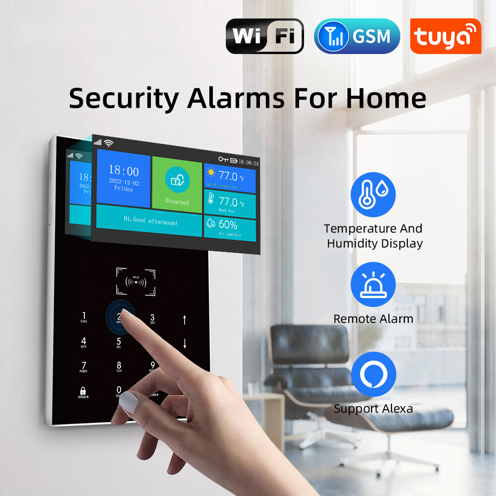 Alarm System Wireless Alarm With Temperature Humidity Display Security Alarms Alarm System Wireless Alarm With Temperature Humidity Display Security Alarms