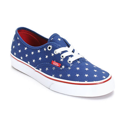 vans authentic red and blue