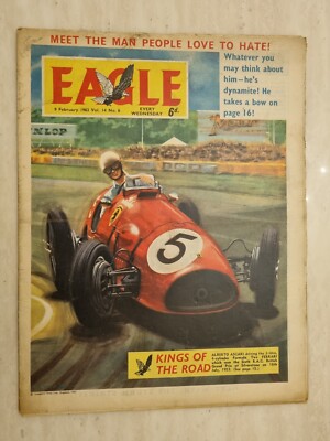 Eagle Comic Vol 14 No 6 9th February 1963 Kings of The Road Alberto Ascari