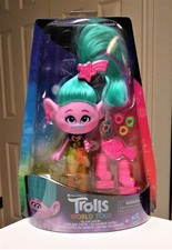 DreamWorks Hasbro Trolls World Tour Glam Satin Fashion Doll with Dress and More