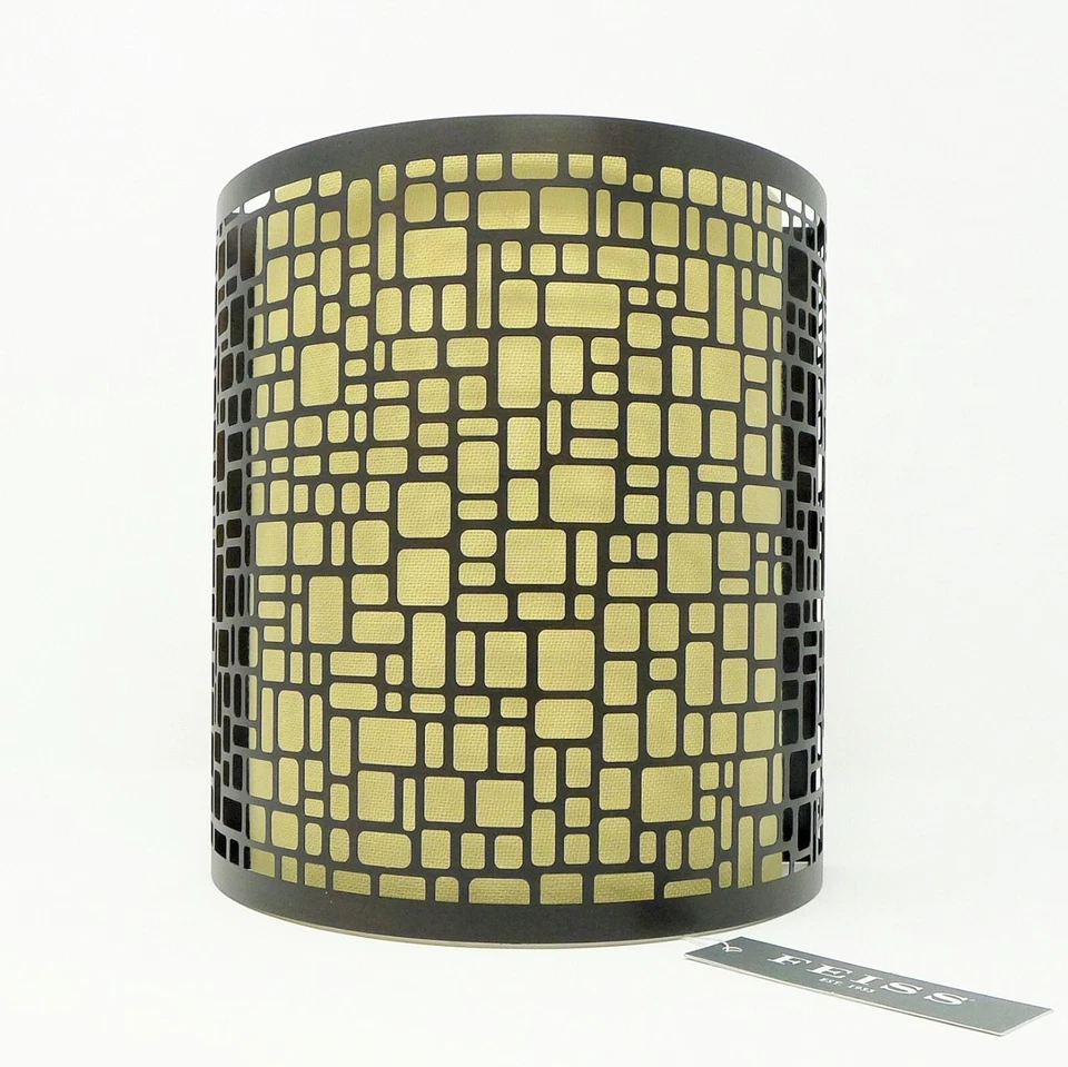 Aplique de montaje en pared bronce ligero frotado con aceite con pantalla de tela modelo WB1564LAB FEISS Foto 2 de 4