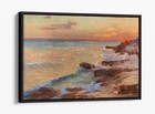 MENCI CLEMENT CRNCIC, SUNSET IN SPLIT -FLOAT EFFECT CANVAS WALL ART PRINT