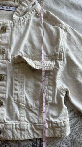 Zara Girls Classic Collection Button Up Denim Jacket Medium Wash Girls Sz 10Y - Picture 3 of 5
