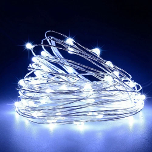 Catena Luminosa LED 50/100/200 Batteria Micro Filo Esterno Interno Illuminazione Xmas - Foto 15 di 88