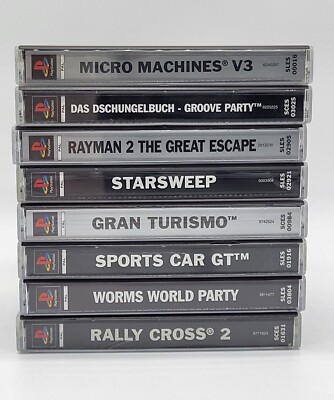 Auswahl PlayStation 1 PS1 Spiele - u. a. Rayman 2 The Great Escape, Gran Turismo